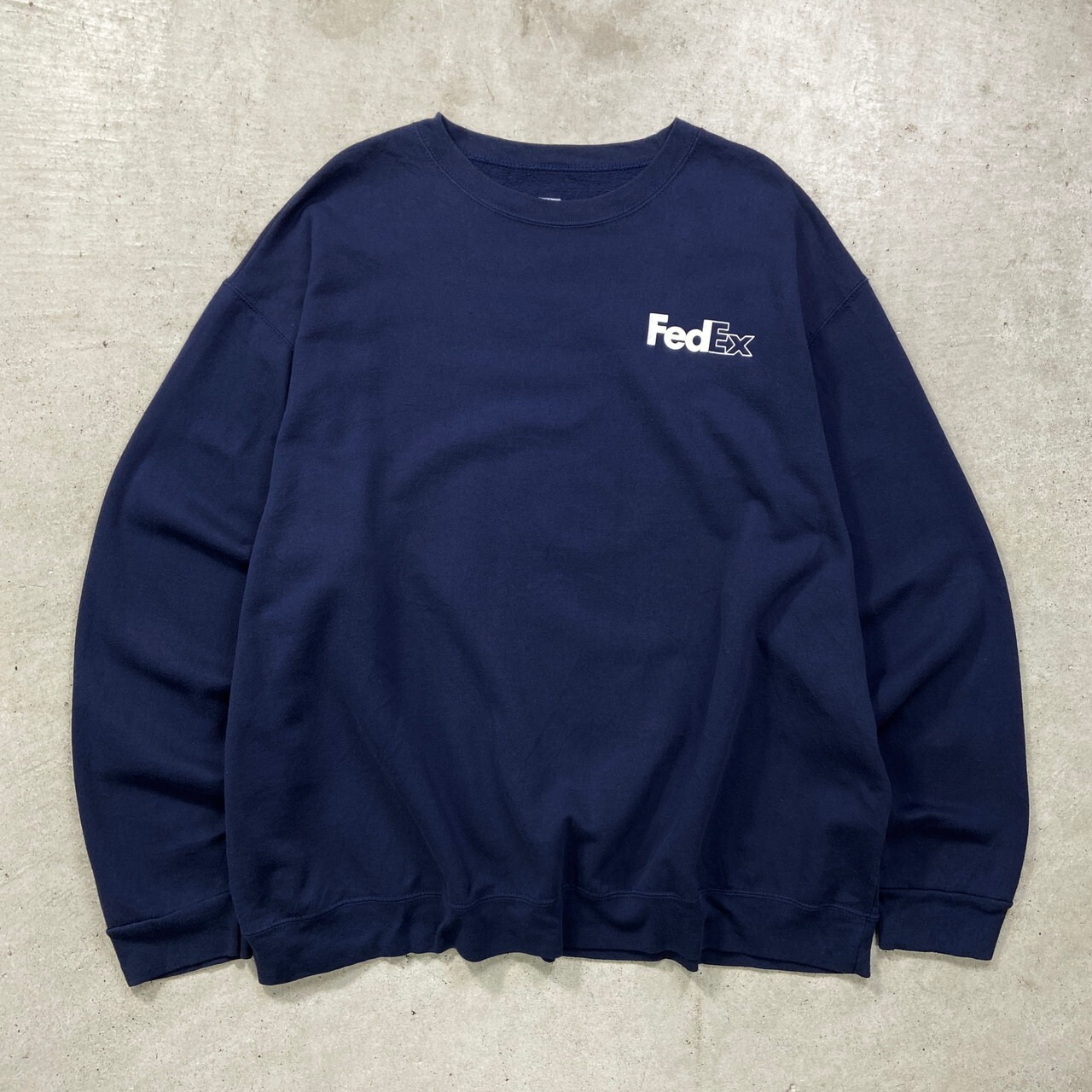 FedEx フェデックス 企業ロゴプリント スウェットシャツ メンズ3XL 