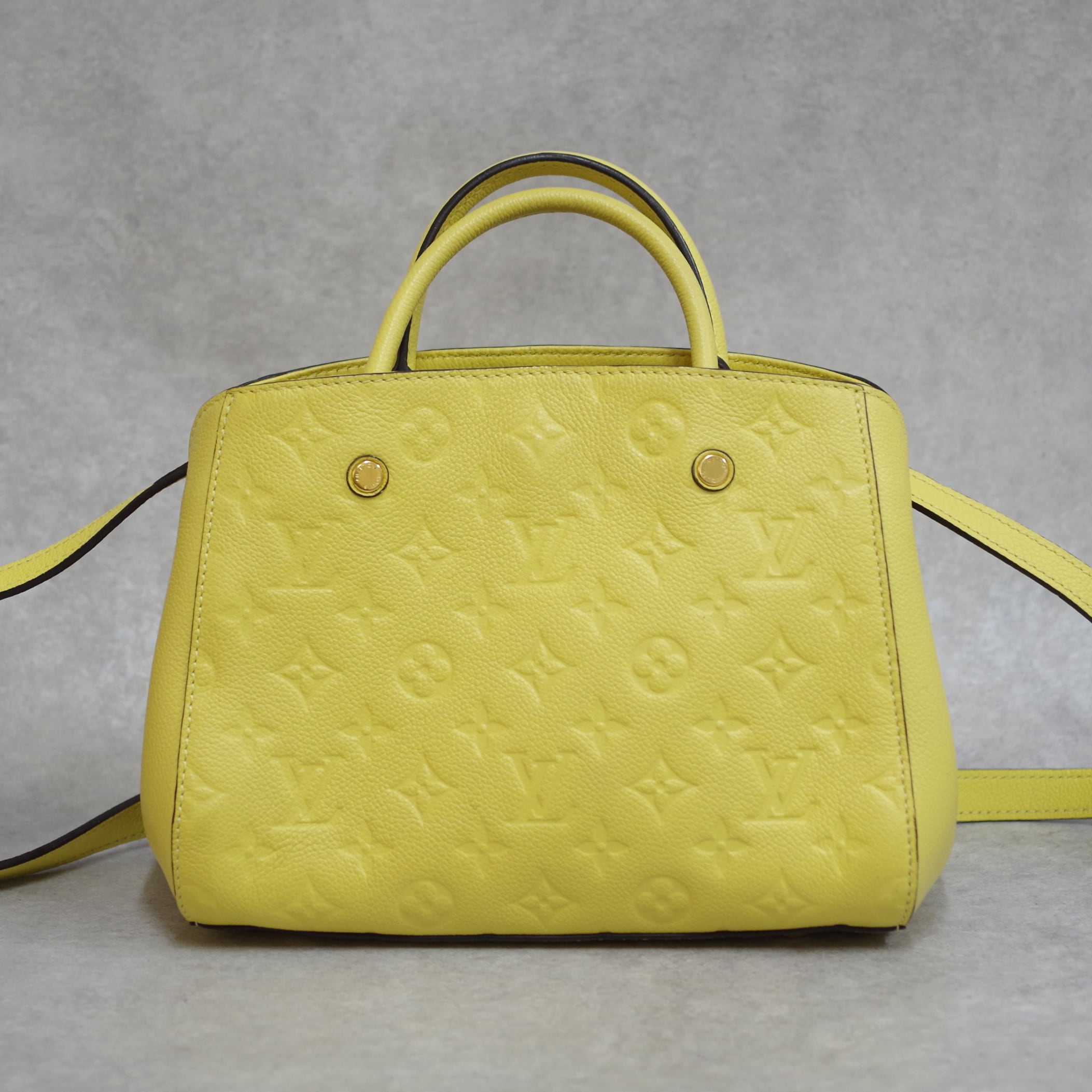 ルイヴィトン LOUIS VUITTON モンテーニュ BB アンプラント 赤系 M43730 2way ショルダー 8151