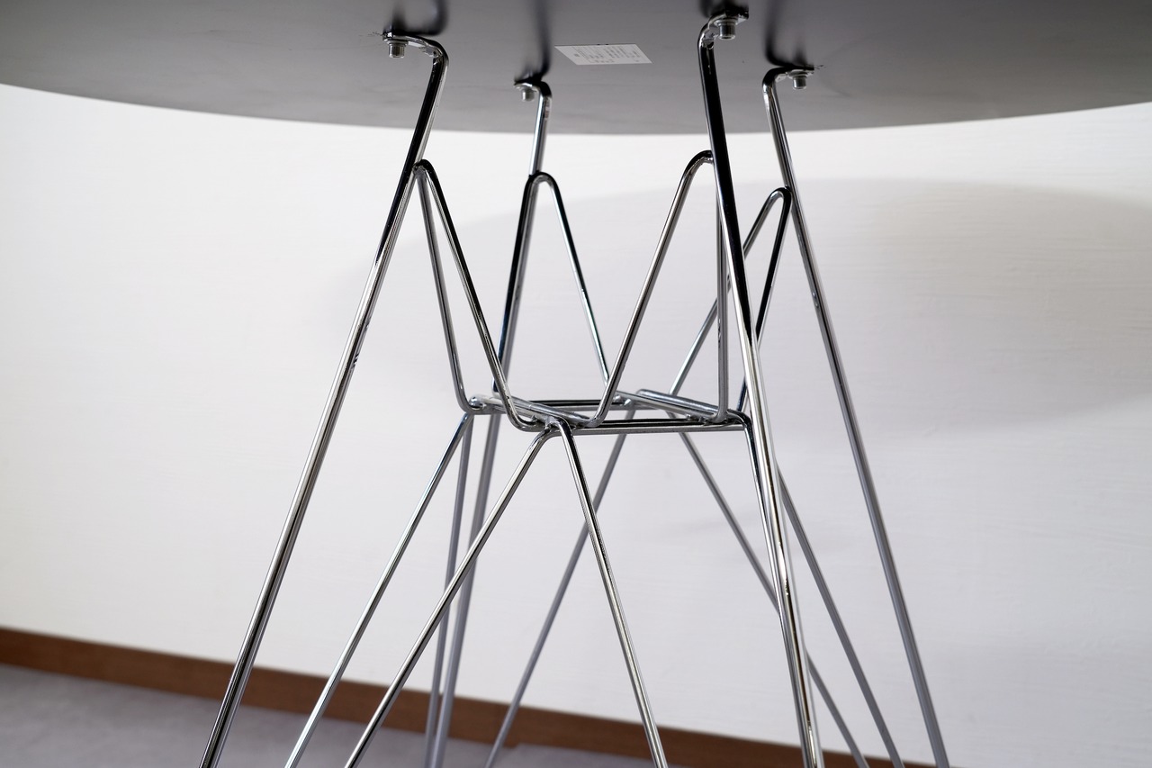 ラウンドテーブル100cm スチール脚