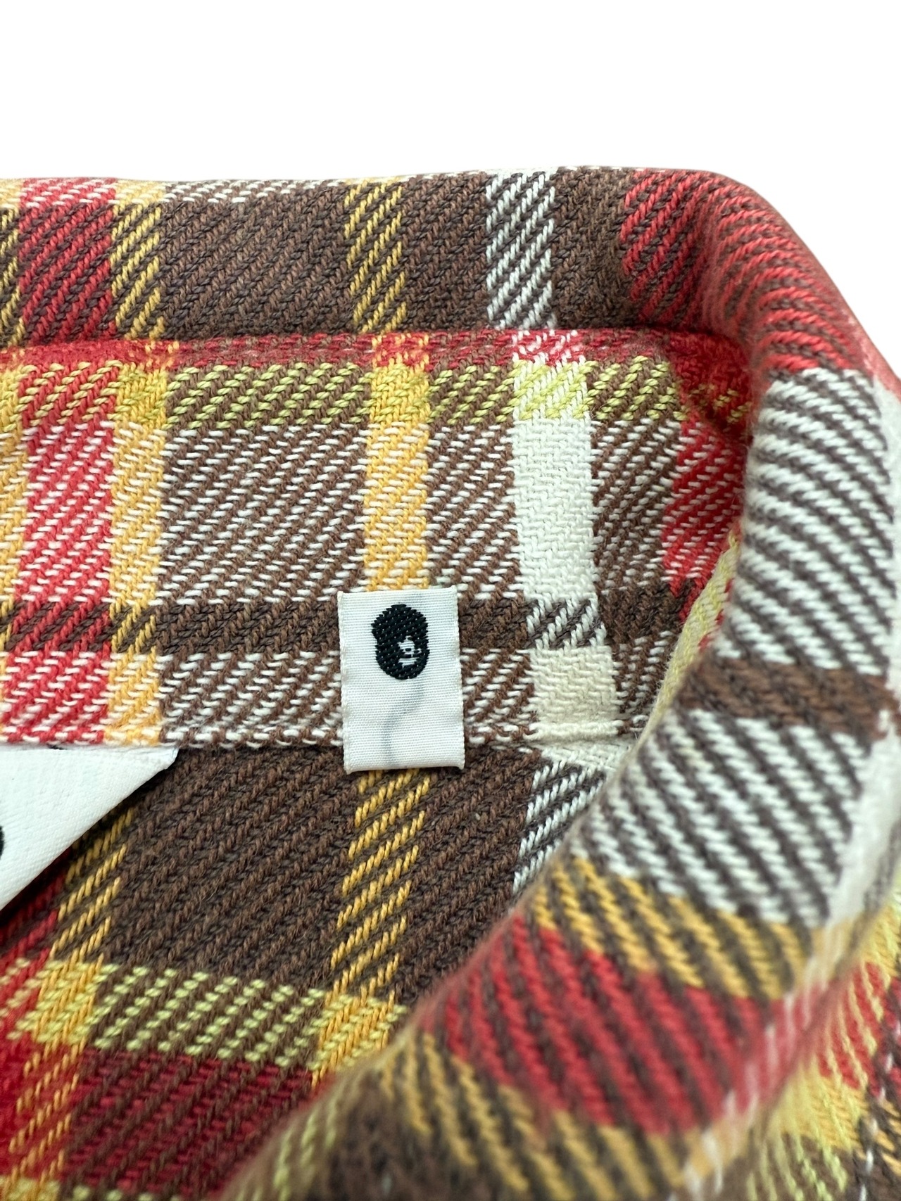 A BATHING APE(アベイシングエイプ) heavy cotton check shirt ヘヴィーコットン チェック シャツ