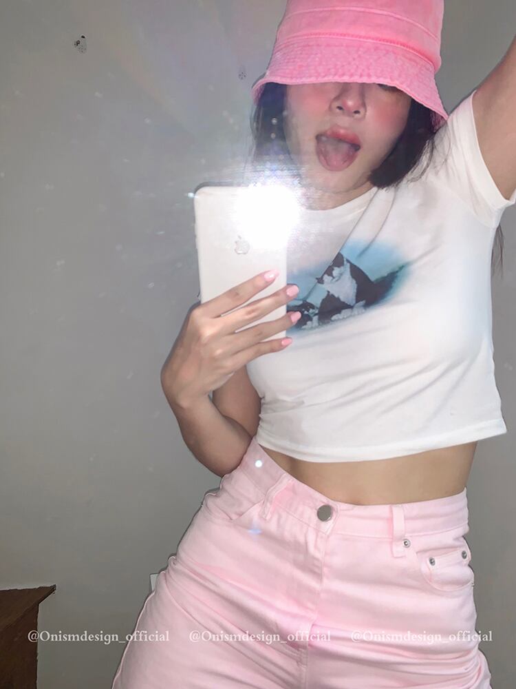 プリント柄Tシャツ シャツ サマーショート薄手ホワイトラウンドネック 夏物 Oネック ビッグFスモールZ韓国4582427407