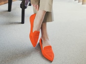 pointed-LOAFERSMESH / ORANGE