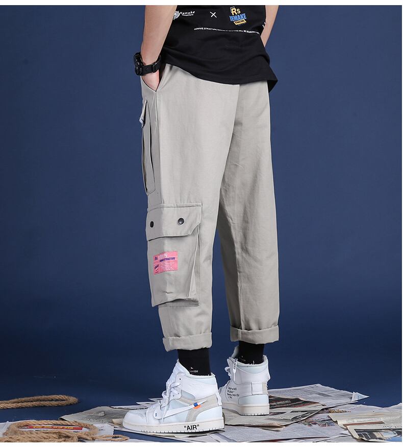 全2色 カーゴパンツ マルチポケット カジュアル ストリート