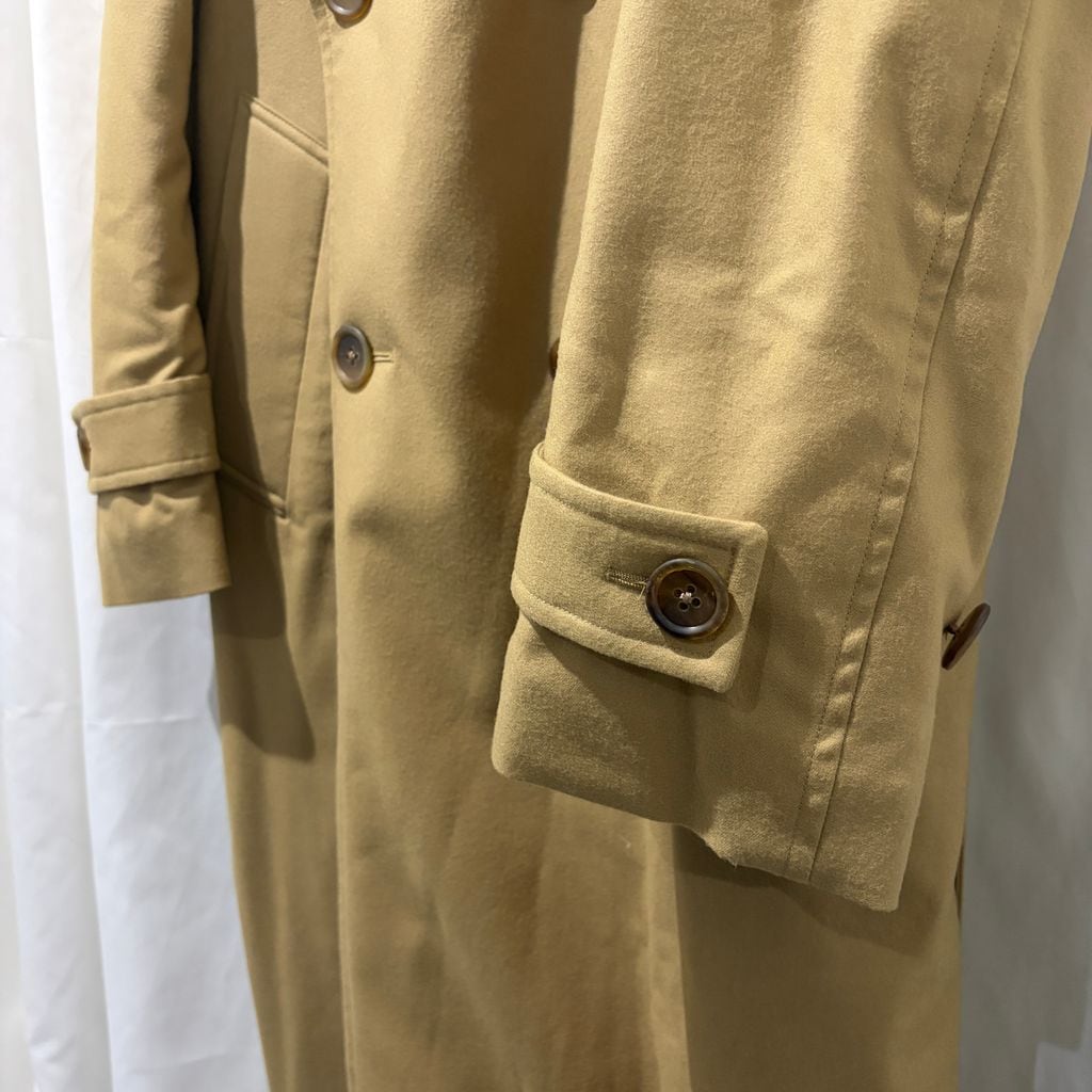 unfil アンフィル saxony flannel padded trench coat サキソニー