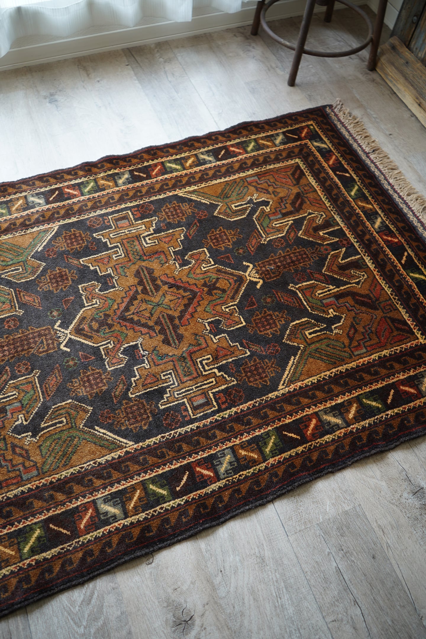 330】Vintage Afghan Adraskand Baluch rug 1960's | ヴィンテージラグ