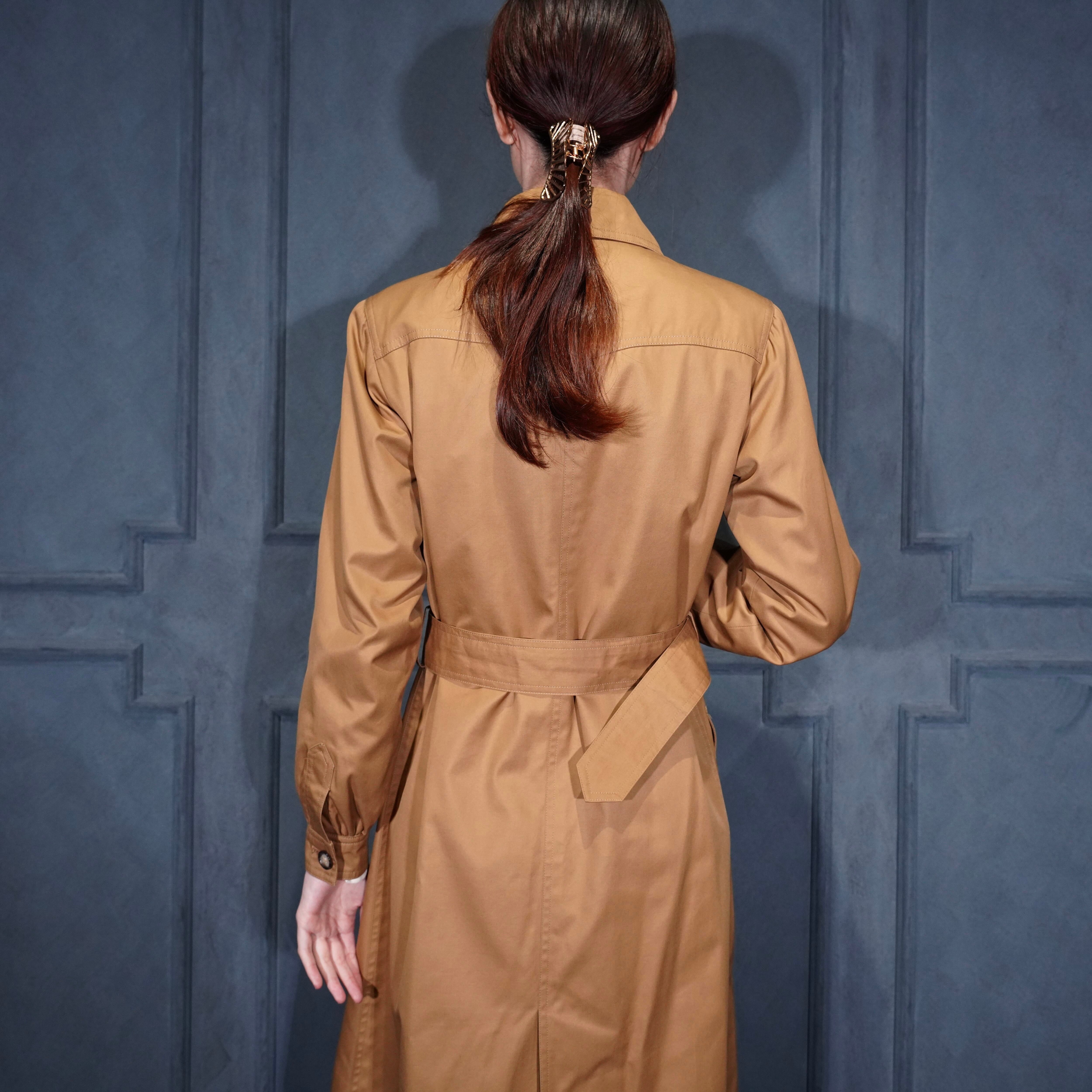 イヴサンローランコート•ワンピース YVES SAINT LAURENT ONE PIECE LIKE BELTED COAT/イヴサンローラン