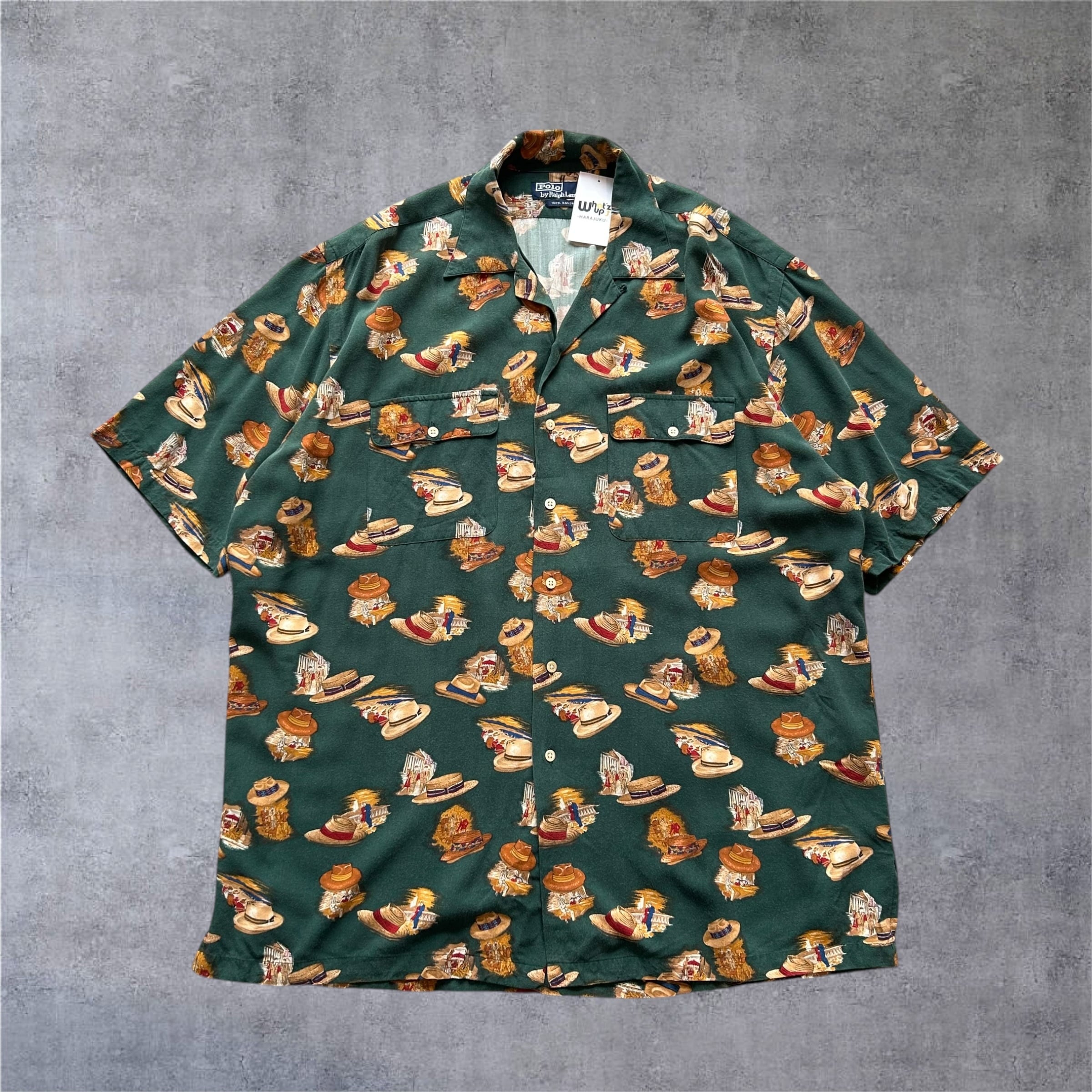 Early1990s Polo by Ralph Lauren Rayon Open Collar S/S Shirt