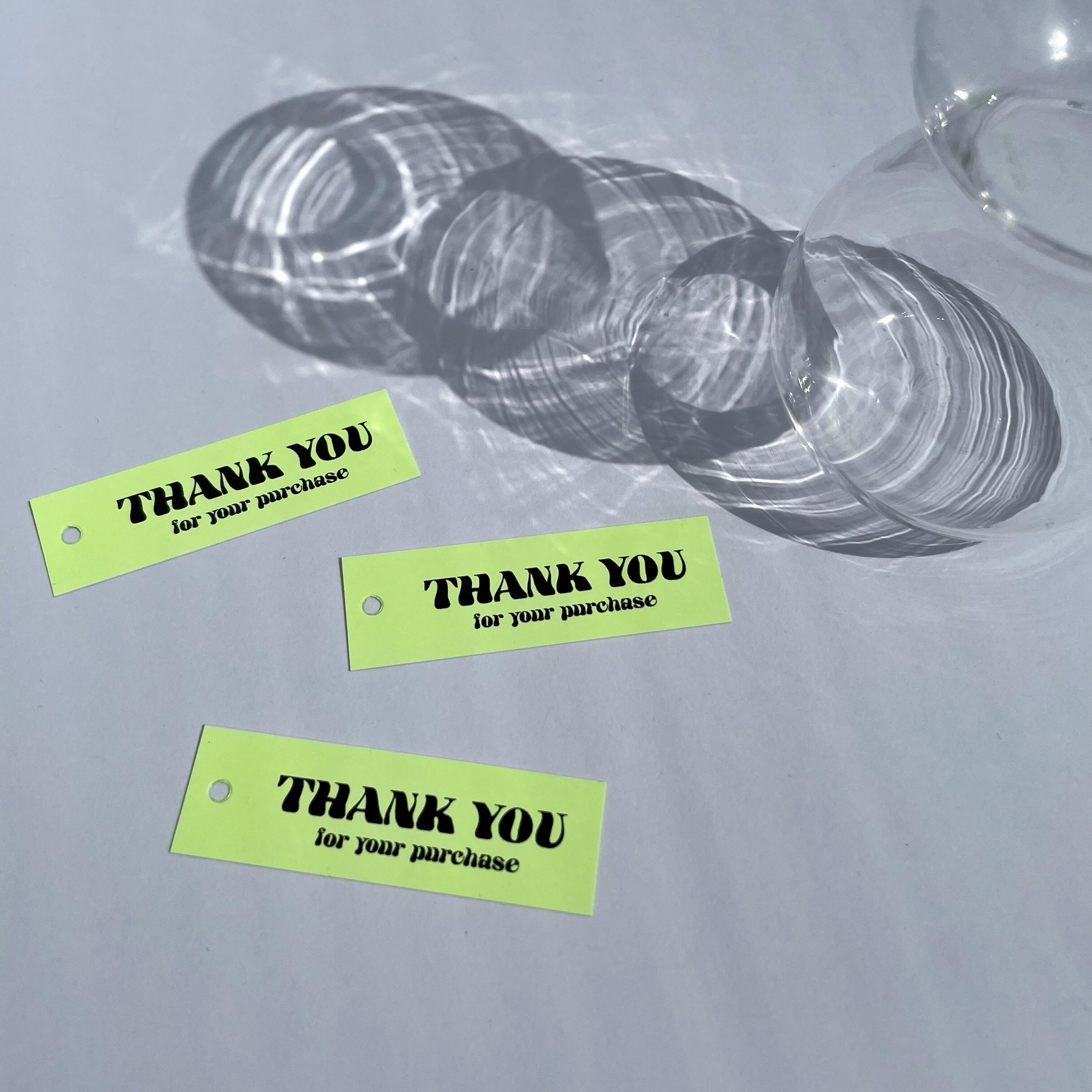 THANK YOU 蛍光タグ | Andi.design