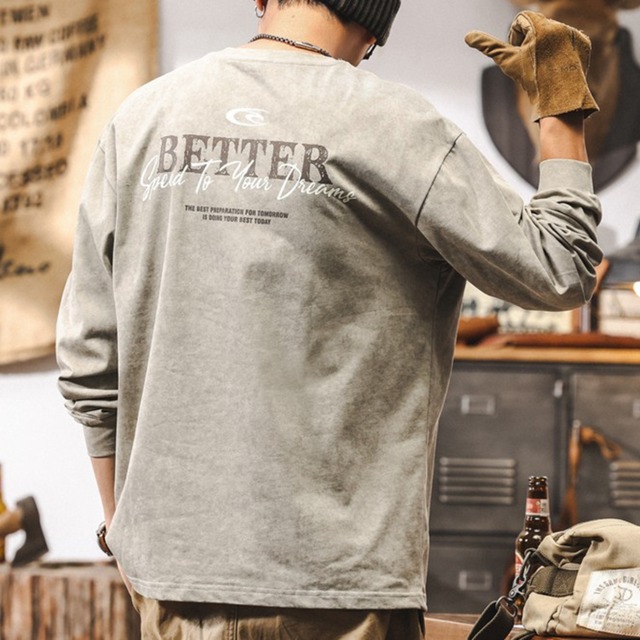 Back logo design long t shirt