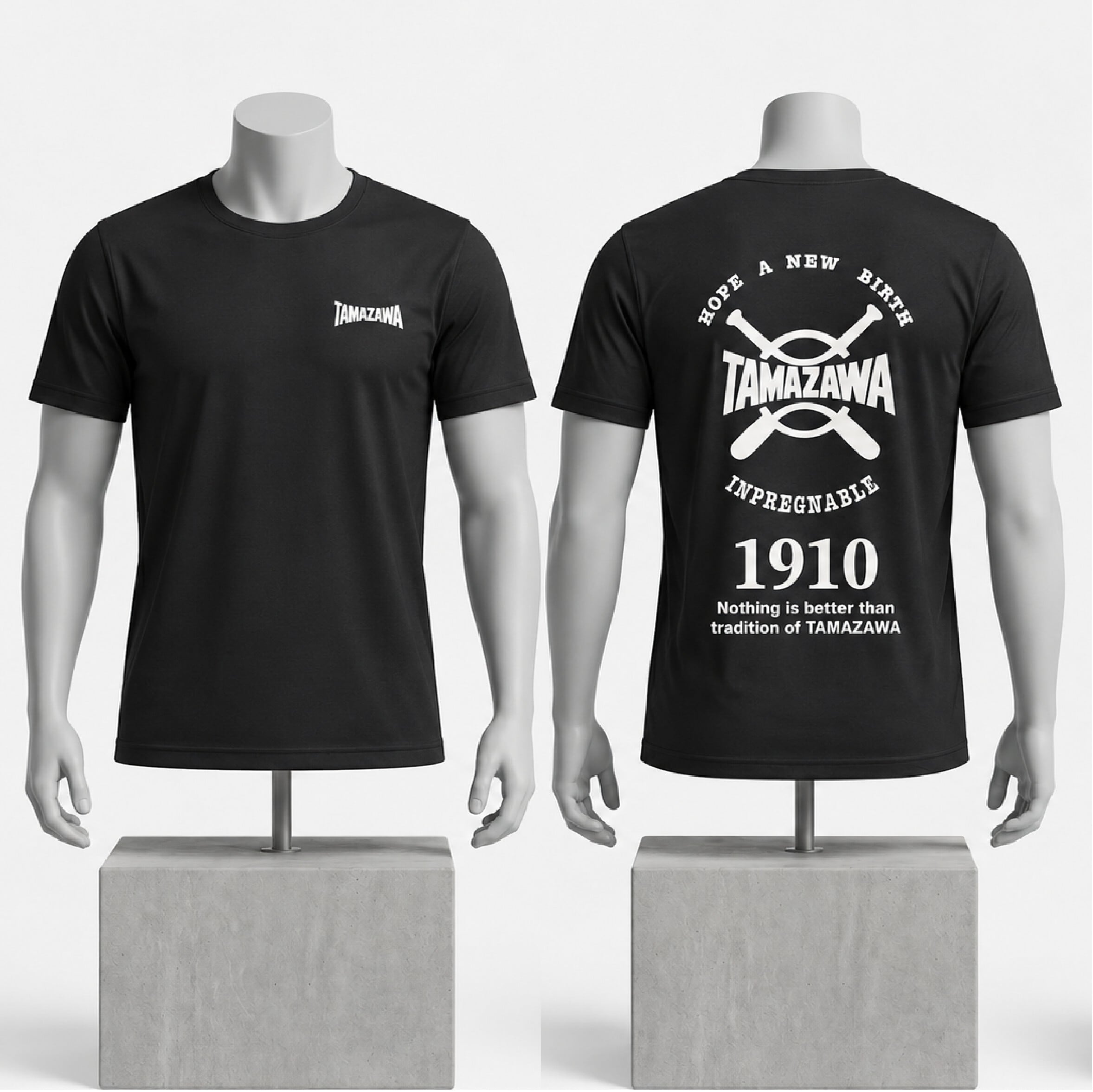 玉澤 ポリエステルTシャツ(ブラック)