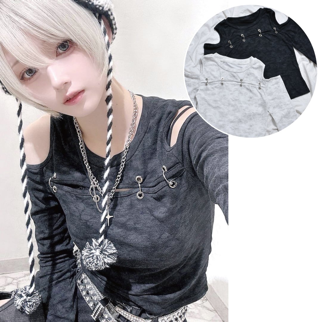 30%OFF】リングオープンショルダーロンT | VOLCAN&APHRODITE 公式通販