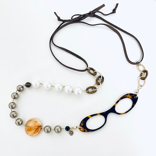 K021 Tiger eye & Bronze Cotton Pearl