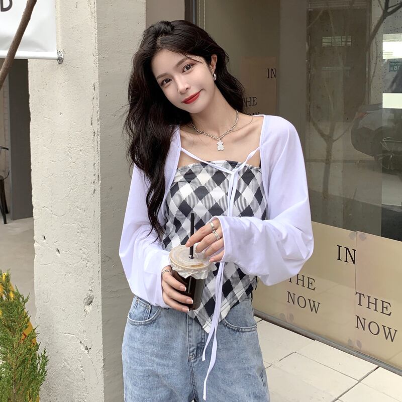 薄手サマーショートジャケット スプリングオータムブラウス 春物 夏物 秋物 試着室79485405510