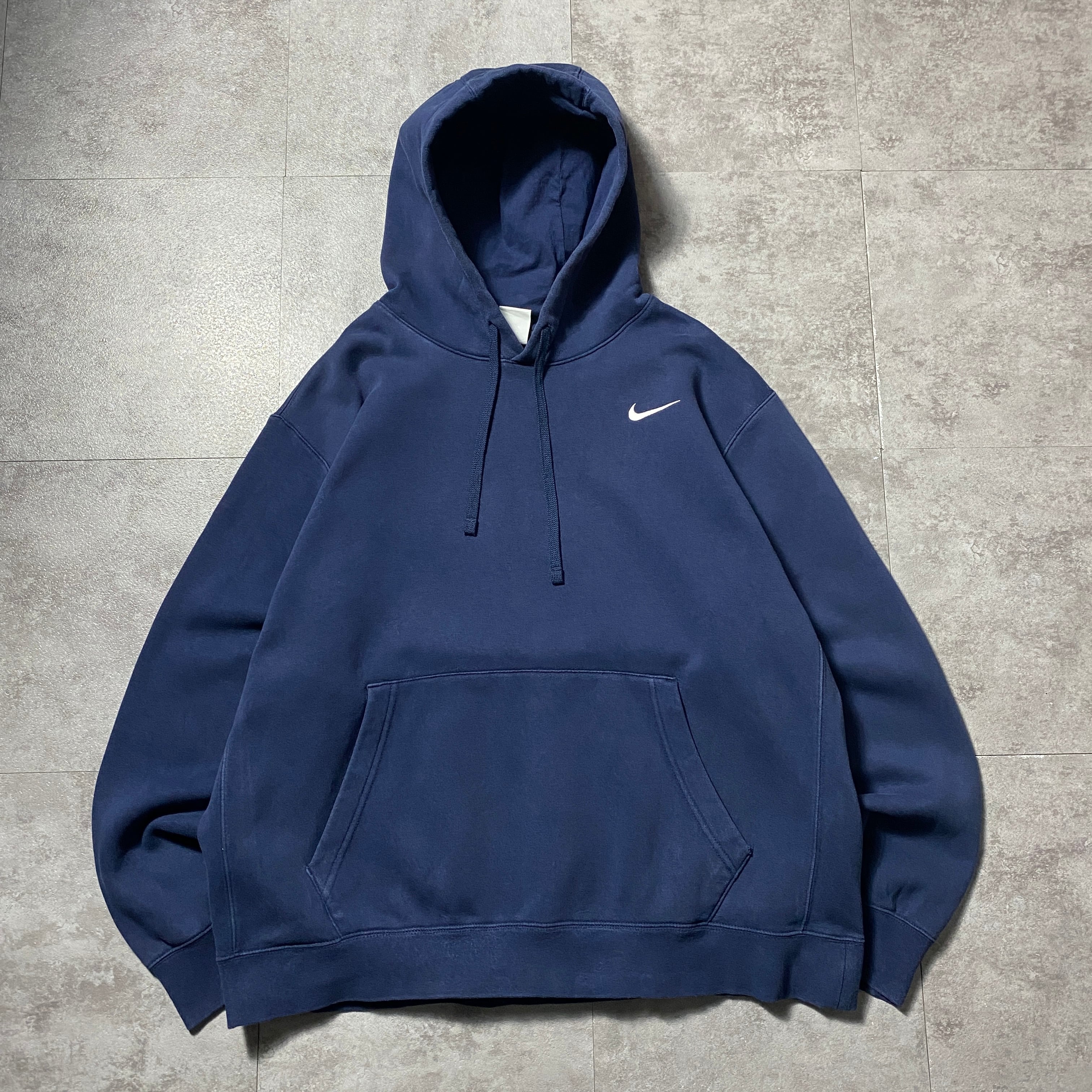 Size.XL】NIKE ナイキ スウォッシュ 刺繍ワンポイント ネイビー