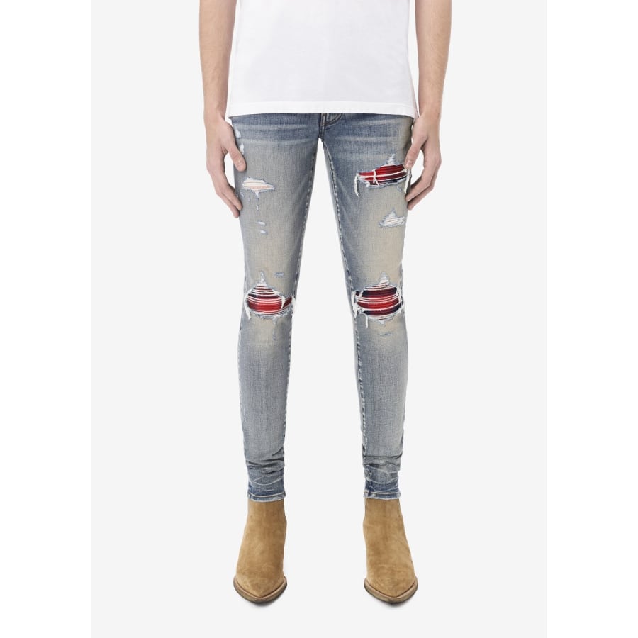 AMIRI plaid デニムパンツ ３４ AMIRI plaid デニムパンツ 34