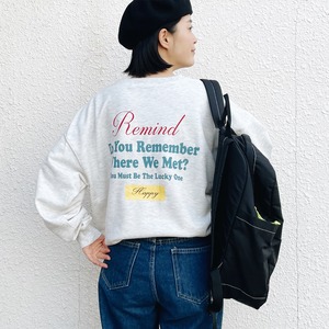 Remind print mini sweat