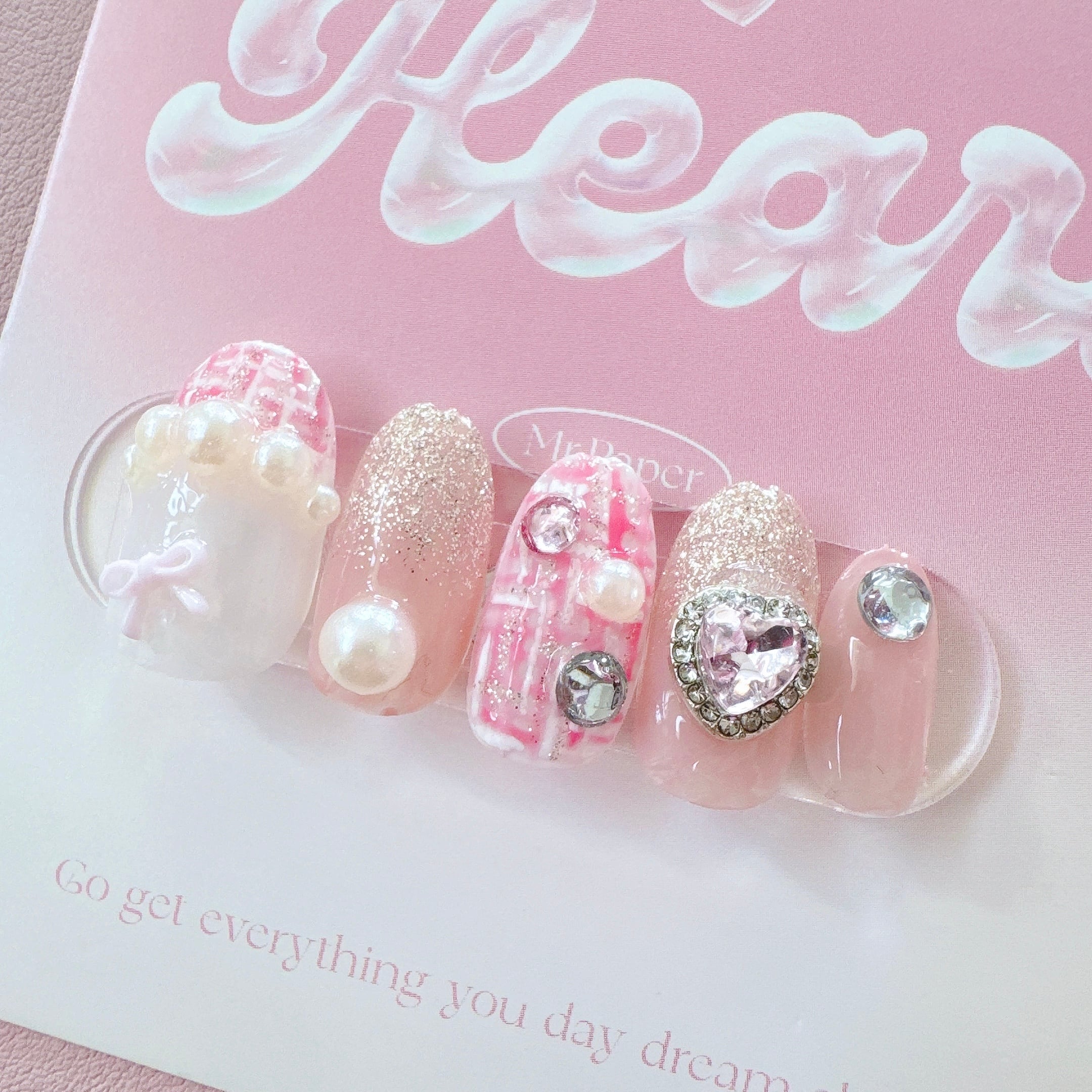 【送料無料】ネイルチップ♡E-48