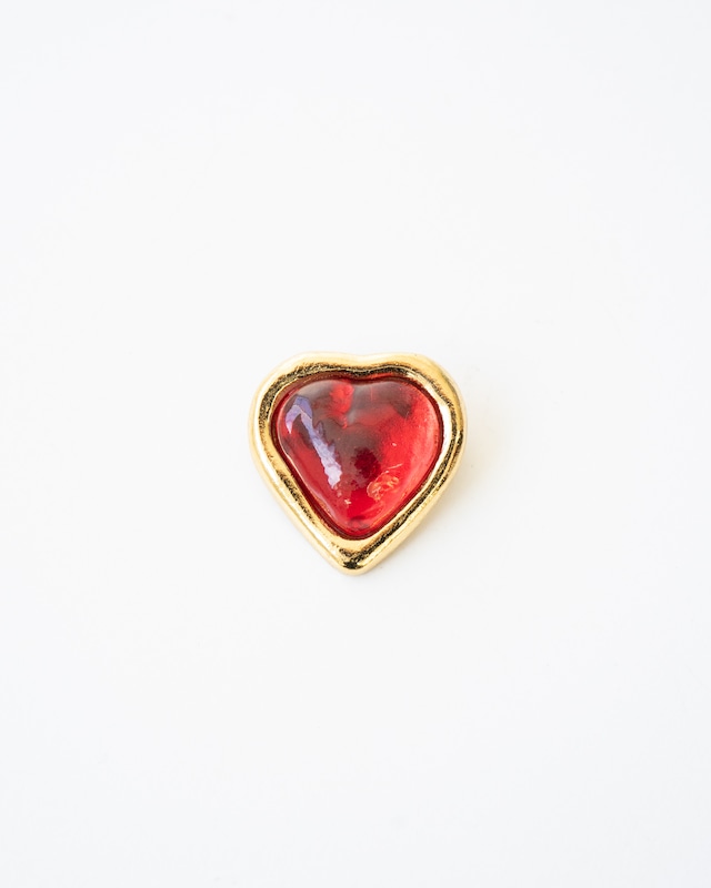 〈Yves Saint Laurent〉Heart Brooch
