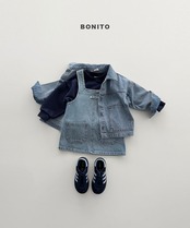 韓国子供服 / BONITO / 26Autumn / コーデュロイデニムワンピース / 秋服 *12M~JM *
