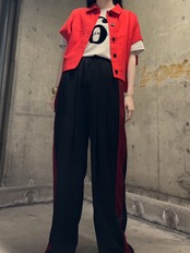 MME103PEB メッシュラインパンツ