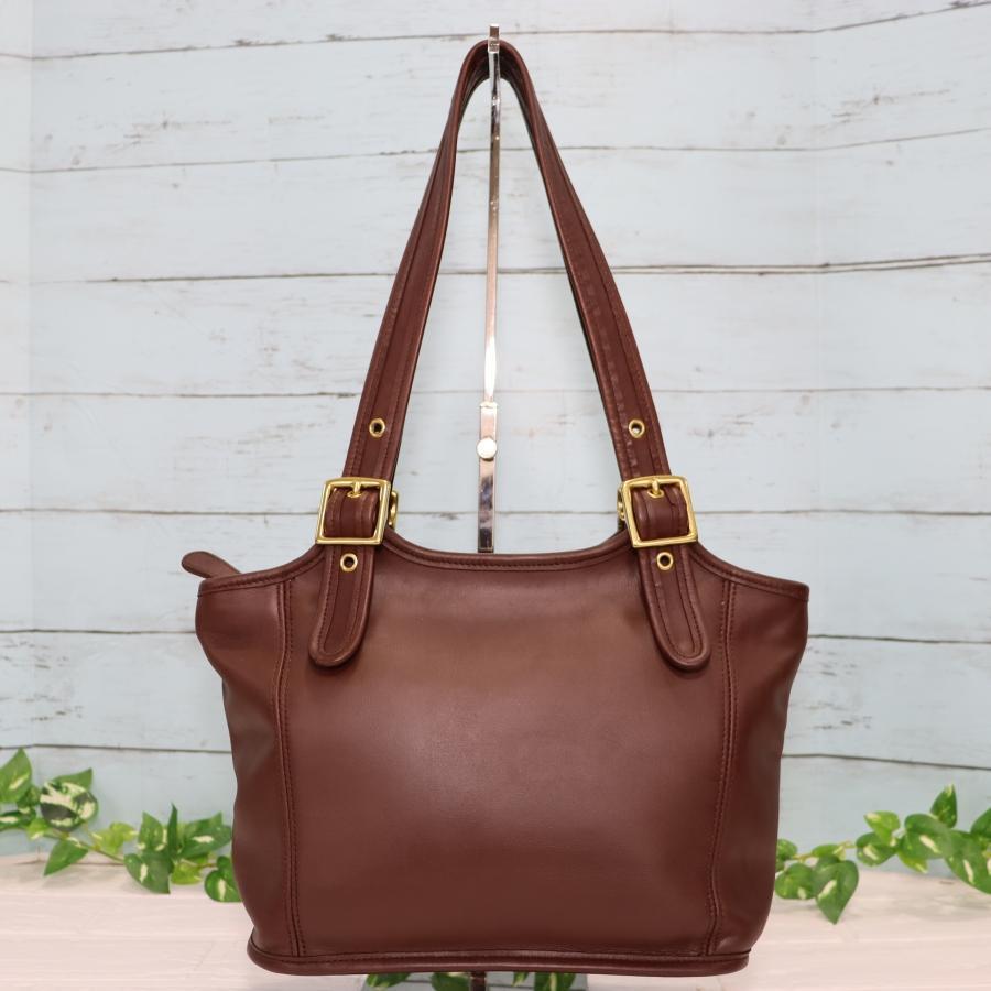 OLD COACH オールドコーチ トートバッグ ダークブラウン ハンドル調整