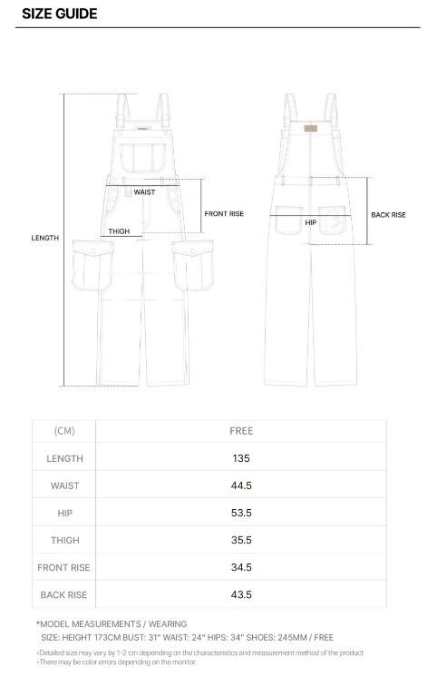 ☆aespa カリナ 着用！！【13MONTH】Cargo Wide Overall (BEIGE) | Pay ID