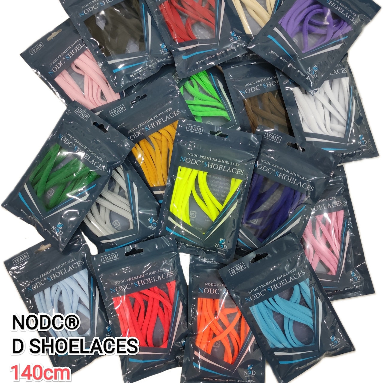 NODC® D SHOELACES 140cm (Wide Oval)