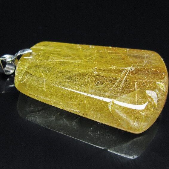 ルチルクォーツ ペンダント 一点物 メール便可 [M便 1/20] 112-13076