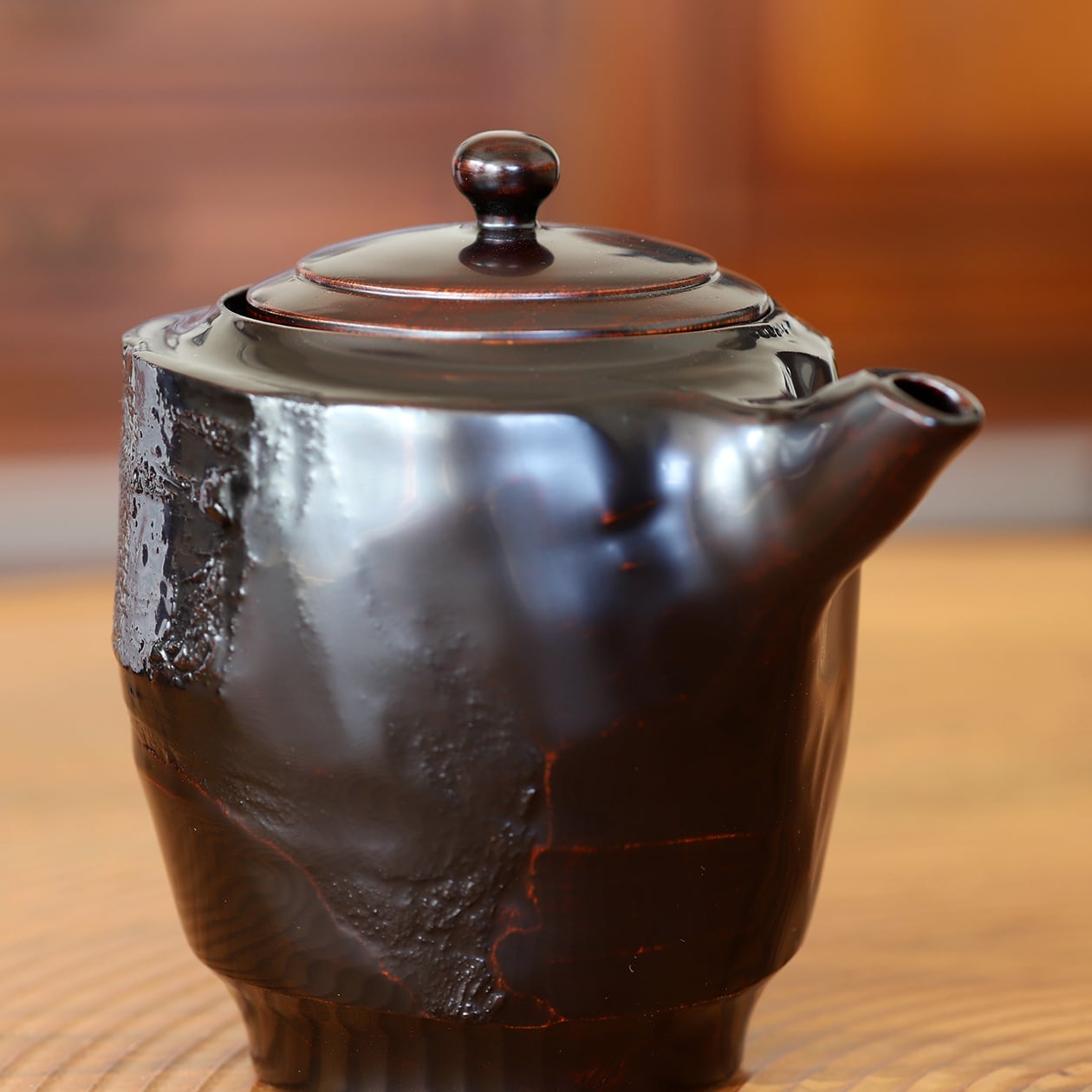 欅 変わり片口注器 No,2 作：畠中昭一（現代の名工・伝統工芸士）工房