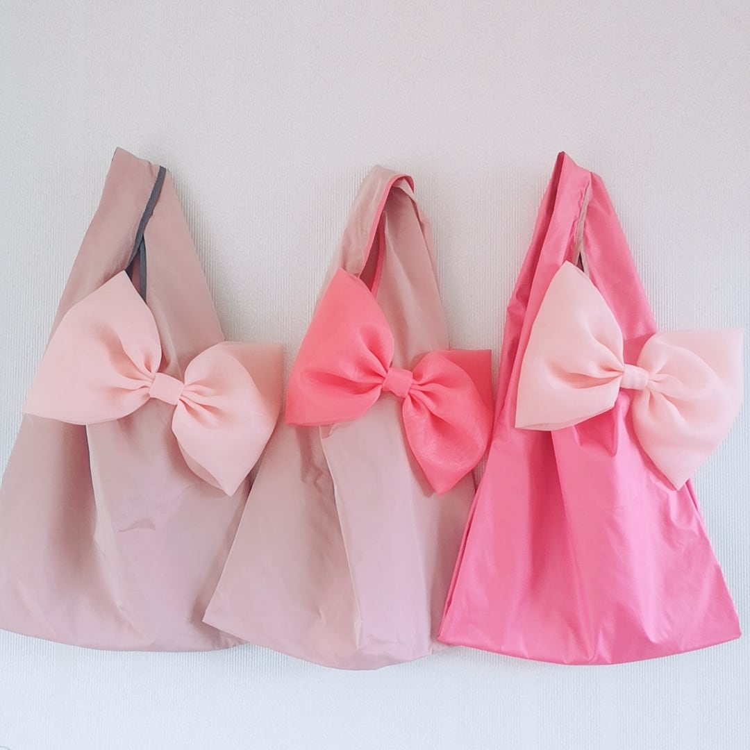 ショッピングリボンバッグ~Pink teams~