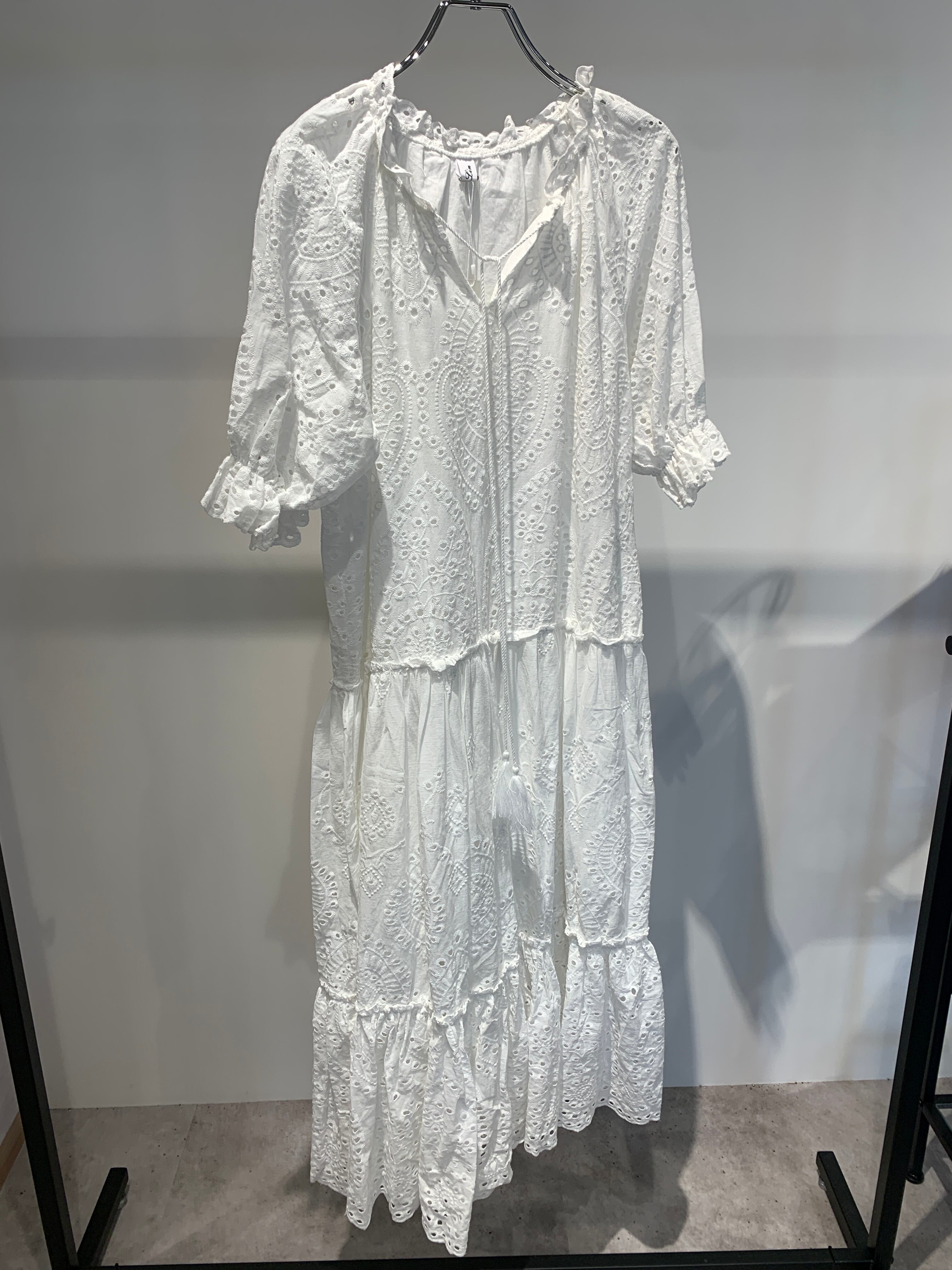 tiered cotton one-piece