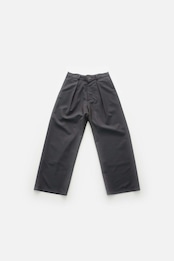 itochi【予約item】 - Wool & Kid mohair Tropical tuck slacks / iridescent charcoal