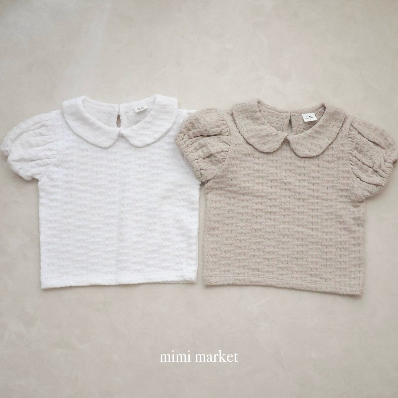 【即納/80size】ニットパフTシャツ/  mimimarket