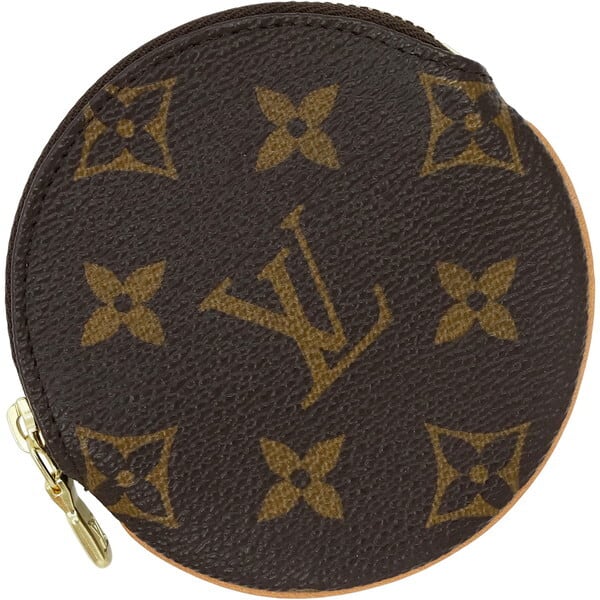 Unused LOUIS VUITTON ルイヴィトン ポルトモネ ロン モノグラム 丸型