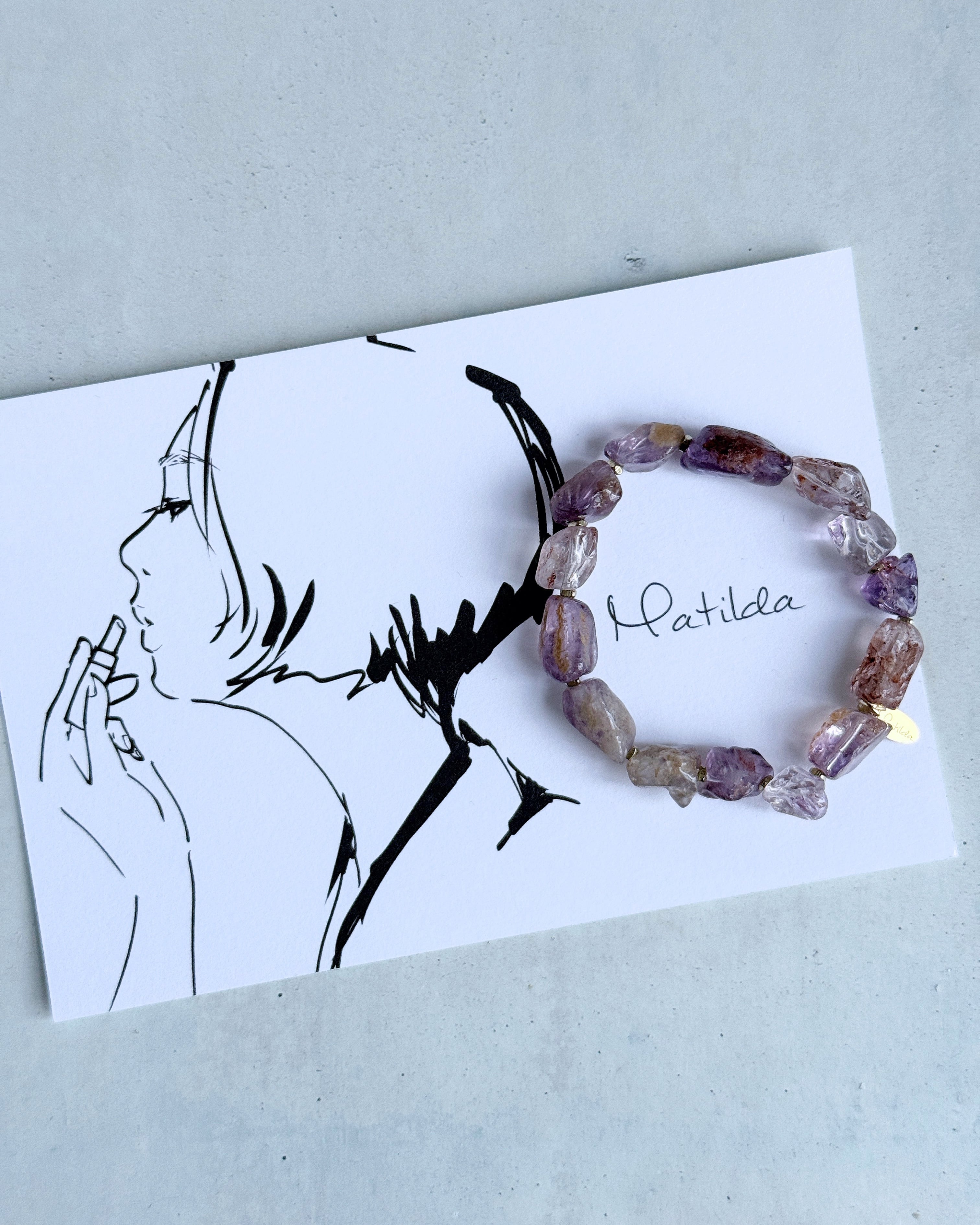 rough rock bracelet(ガーデンアメジスト)