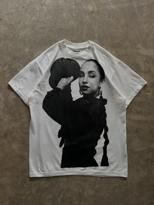 SADE love deluxe シャーデー Tシャツ L ホワイト ONEITA フォトプリント