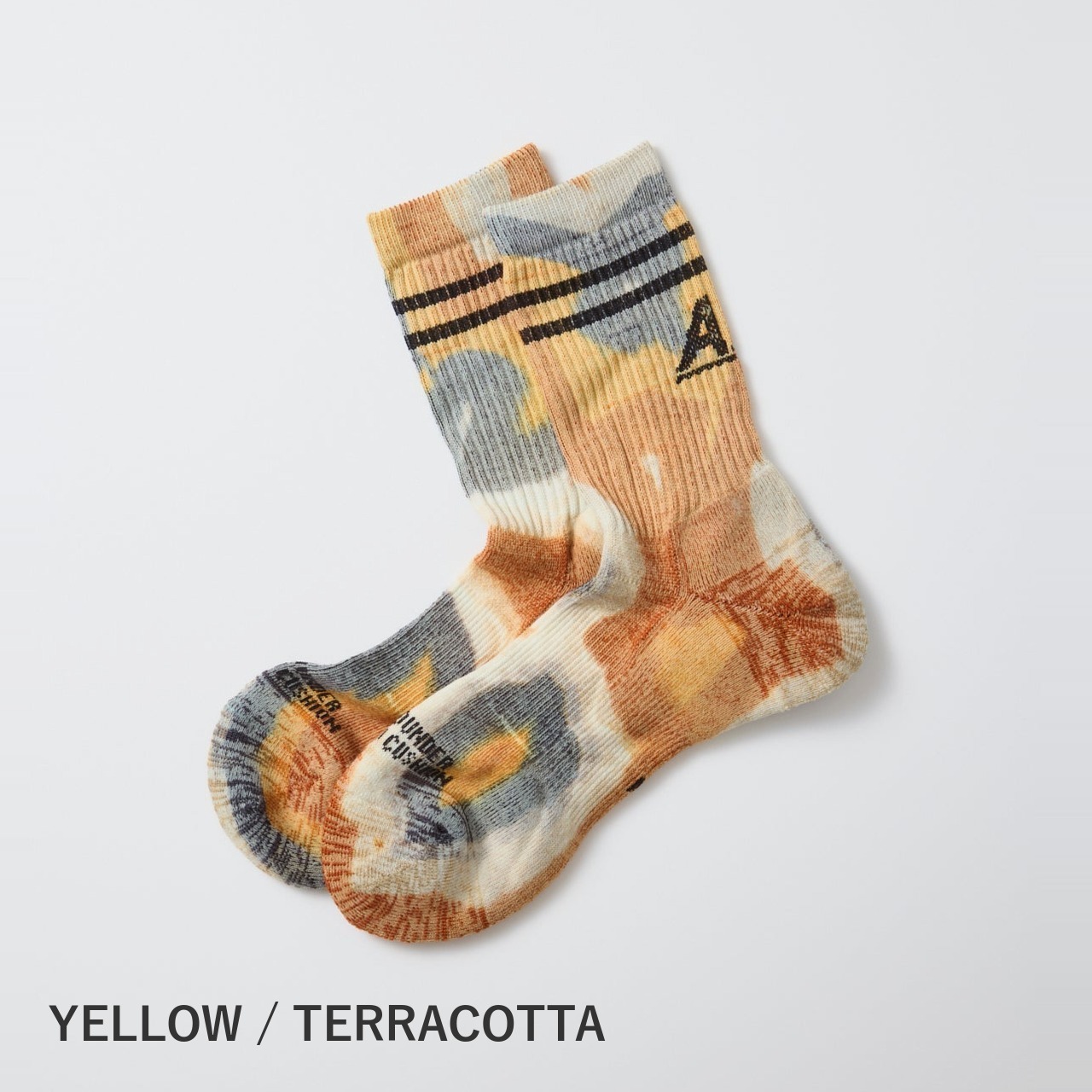 ROTOTO / ALLROUNDER ”MERINO CUSHION TIE DYE” ソックス 靴下 メリノウール - 2