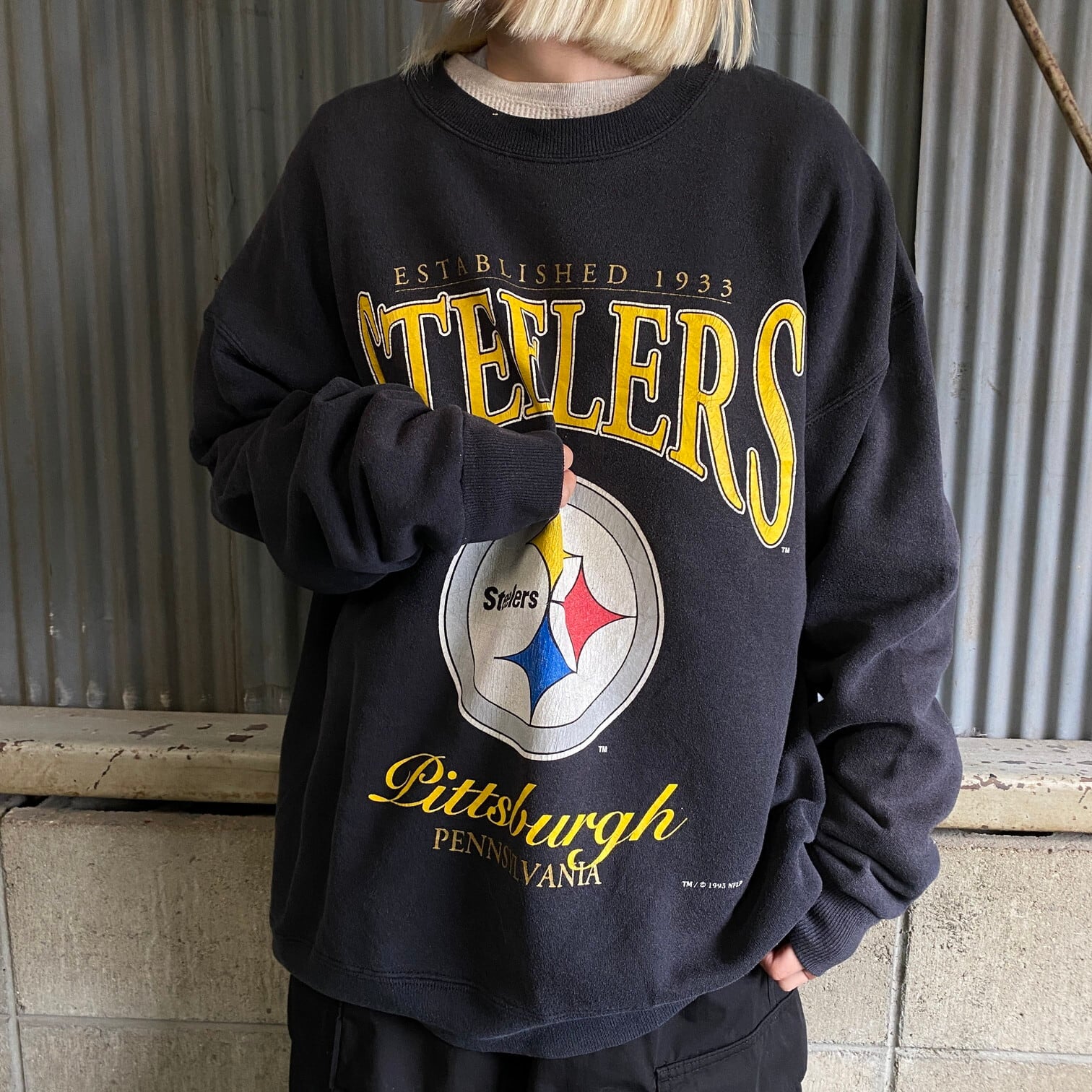 USA製 90年代 NFL ピッツバーグ・スティーラーズ チームロゴ 