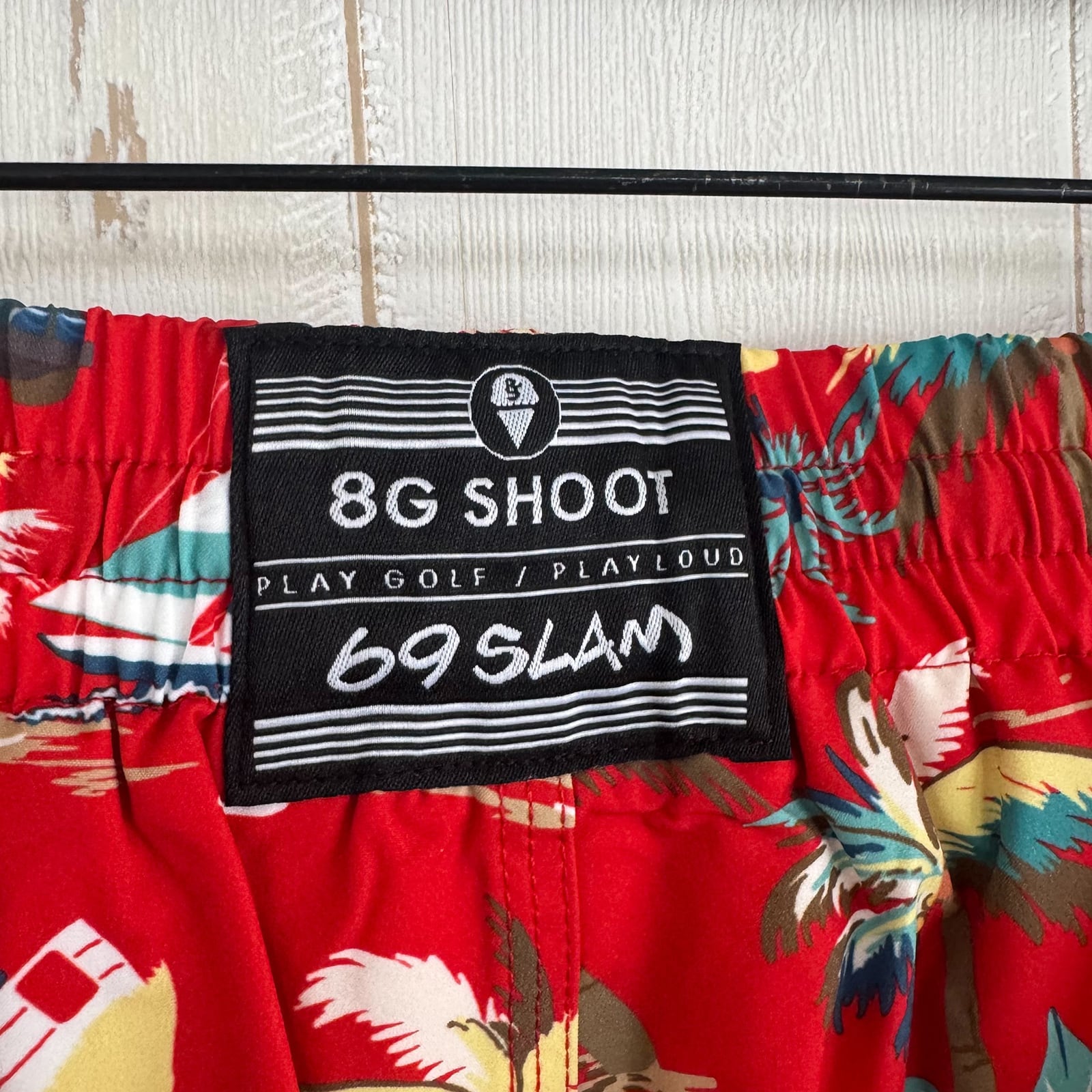 8G SHOOT×69slam ALOHA SHORT PANTS -RED- | 8G SHOOT WEBSTORE