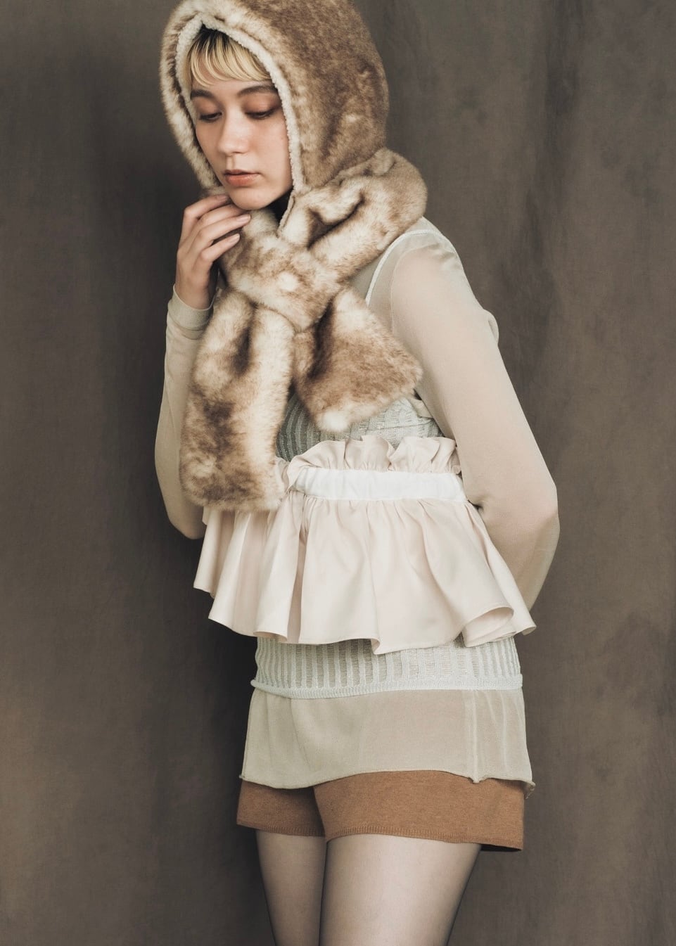 DŌRA | Versatile Ruffled Bag - WHITE | ORIENT MILLINERY