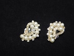 パール色イヤリング(ビンテージ) pearl color vintage earrings