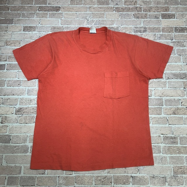 1980s B.V.D. POCKET T-SHIRT PINK