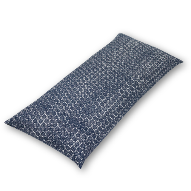 ごろ寝　座布団（大）　しゃんたん　麻小紋　BB（紺）