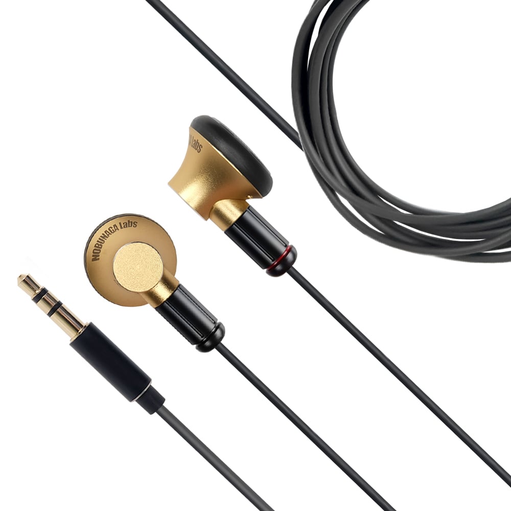 鶯(うぐいす) GOLD: NOBUNAGA Labs:MMCX/3.5mmストレートプラグ インナーイヤホン