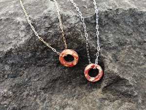 【necklace】ガーベラ×カーネーション