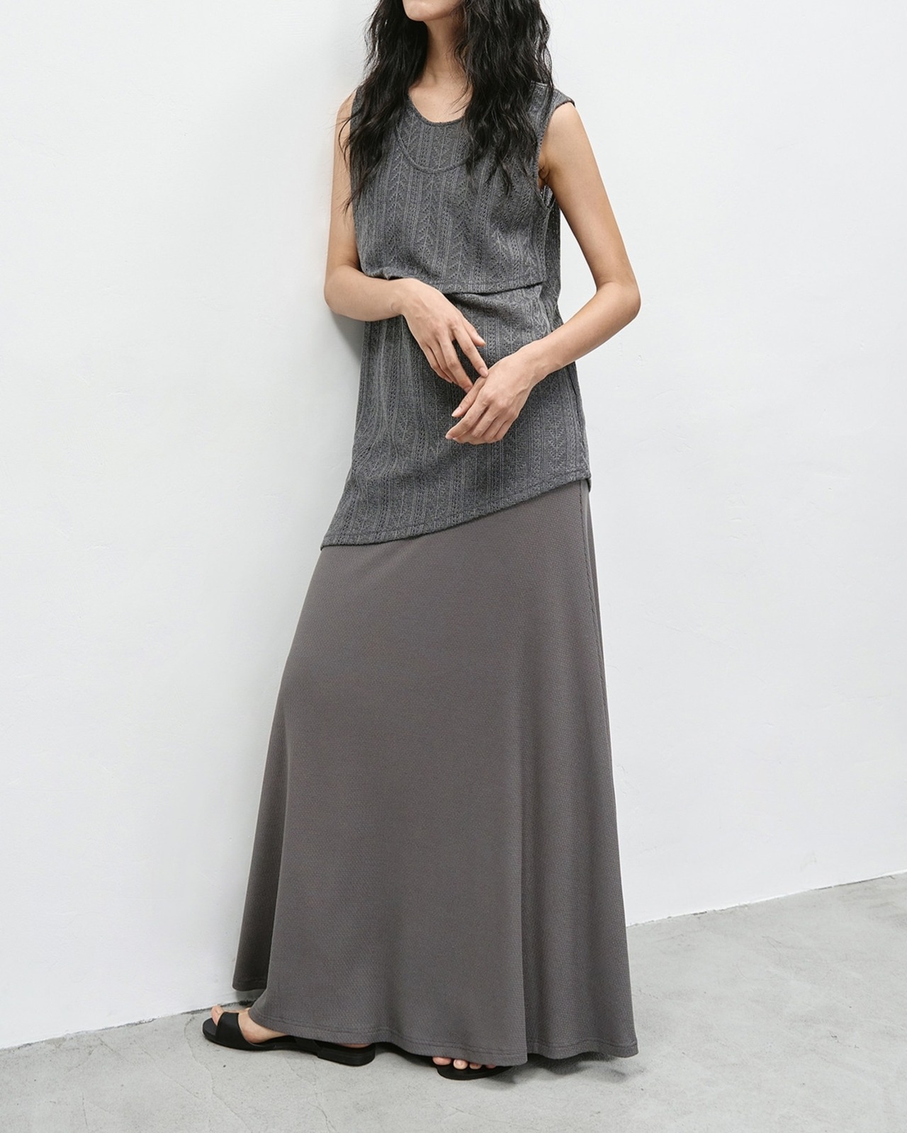 Nuance a-line flare skirt L0149