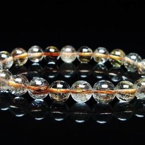 キャッツアイルチルクォーツ ブレスレット 8mm ルチルクォーツ ブレス 一点物 メール便可 [M便 1/10] 111-45871