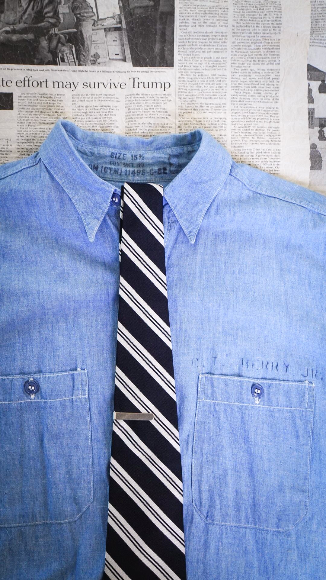 Brooks Brothers ネクタイ ネイビー ストライプ　ヴィンテージ Brooks Brothers - ꧁美品꧂ ブルックスブラザーズ ネクタイ 旧タグ