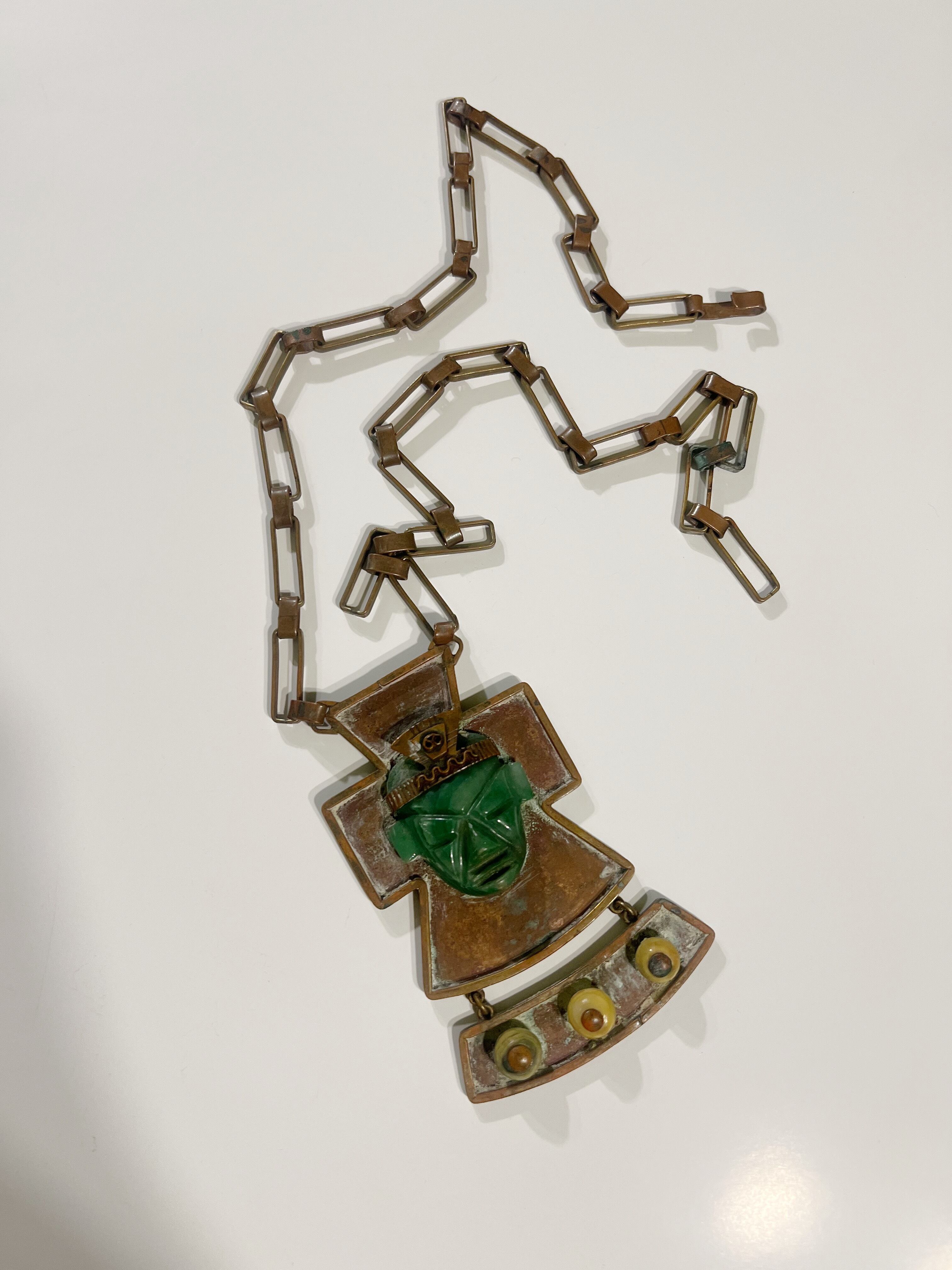 ☆Rare☆50s-60s Mexican copper face Necklace ( ヴィンテージ 