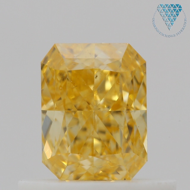 0.52 ct FANCY INTENSE ORANGY YELLOW SI1 RADIANT GIA 天然  ダイヤモンド ルース